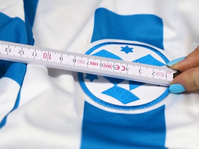 detail-photo-of-female-hand-with-light-blue-nails-holding-scale-against-dark-blue-logo-stuttgarter-kickers-jersey