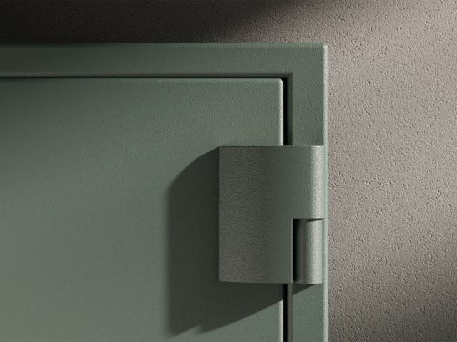 Detailed-view-of-a-hinge-from-the-Simonas-safe-line-in-green