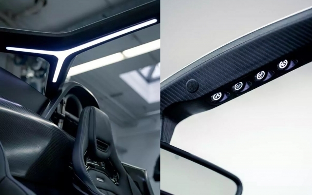 two-photos-of-black-vehicle-interior-detail-of-seats-and-rear-view-mirror