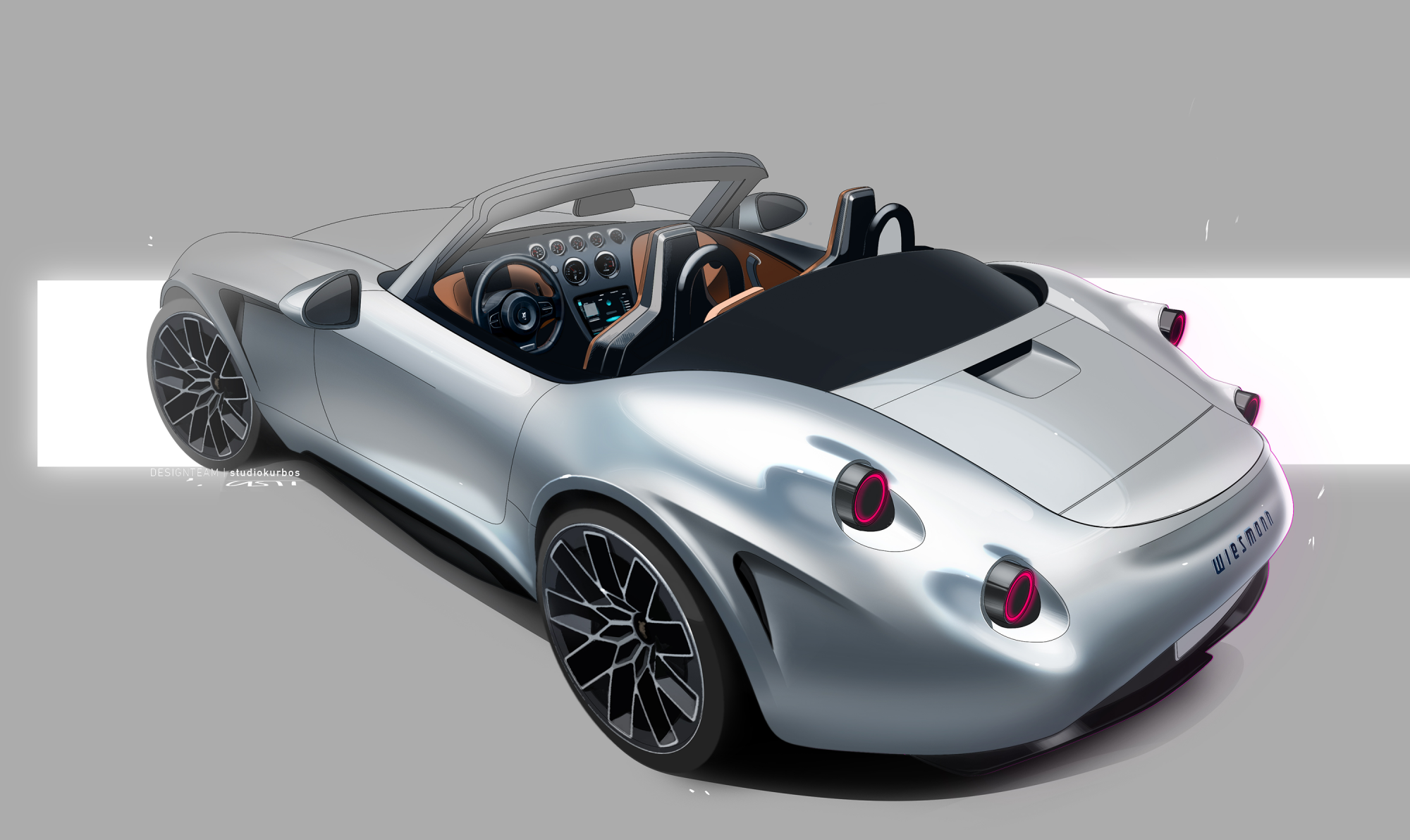 Rear-view-of-vehicle-exterior-grey-with-red-details