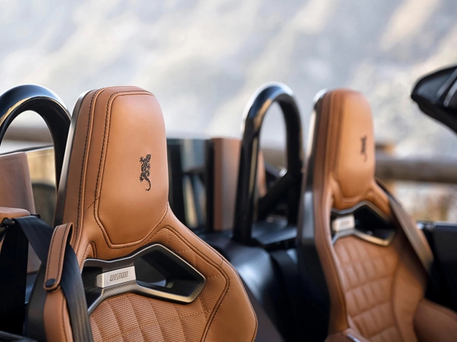 Photo-of-vehicle-seats-brown-leather-with-black-details