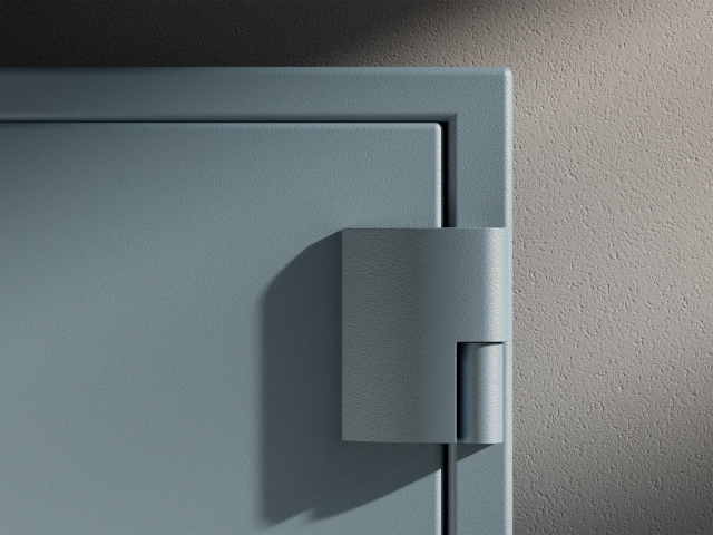 Detailed-view-of-a-hinge-from-the-Simonas-safe-line-in-blue